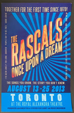 Load image into Gallery viewer, 2013 The Rascals Concert Tour Poster Toronto Royal Alexandra Theatre Vintage