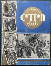 Load image into Gallery viewer, 1930's Cotton Club Menu Autographed Cab Calloway Signed Back JSA COA