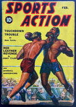 Load image into Gallery viewer, 1942 Sports Action Pulp Magazine Vintage Boxing Stories Fight Novel Feb Issue