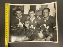 Load image into Gallery viewer, 1959 Toronto Maple Leafs Hockey Turofsky Type 1 Photo Dick Duff Bert Olmstead