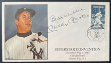 Load image into Gallery viewer, 1983 Mickey Mantle Autographed Cachet Signed New York Yankees Baseball PSA LOA