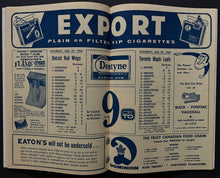 Load image into Gallery viewer, 1962 NHL Hockey Program Toronto Maple Leafs MLG Detroit Red Wings Howe Mahovlich