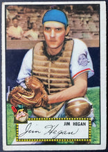 Load image into Gallery viewer, 1952 Topps Baseball Jim Hegan #17 Cleveland Indians Vintage MLB Card