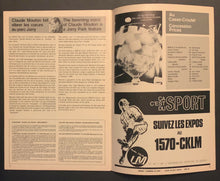 Load image into Gallery viewer, 1970 Jarry Park Montreal Expos 2nd Season Last Home Game Baseball Program