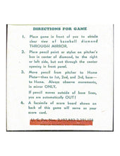 Load image into Gallery viewer, 1950 Baseball Novelty Item Mirror Game by Beacon's Television Vintage Souvenir
