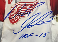 Load image into Gallery viewer, Nicklas Lidstrom Autographed NHL Hockey Stanley Cup Photo HOF 15 Inscribed JSA
