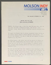 Load image into Gallery viewer, 1986 Inaugural Molson Indy Toronto Folio Brochure Press Notes Vintage