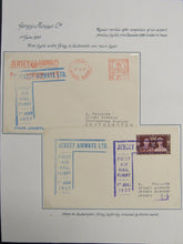 Load image into Gallery viewer, 1937 Jersey Airways to Southampton Return First Air Mail Flight Covers (2)