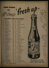 Load image into Gallery viewer, 1955 CFL Eastern Semi-FInal Program Hamilton Tiger Cats Toronto Argonauts