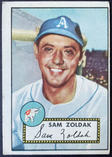 Load image into Gallery viewer, 1952 Topps Baseball Sam Zoldak #231 Philadelphia Athletics MLB Card Vintage