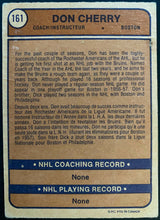 Load image into Gallery viewer, 1974-75 O-Pee-Chee Don Cherry Rookie Hockey Card Signed Autographed OPC Bruins