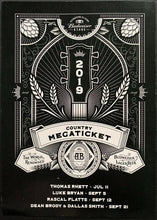 Load image into Gallery viewer, 2016 Country Music Concert Budweiser Stage Toronto Handbill + VIP Ticket Bryan +