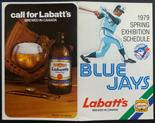 Load image into Gallery viewer, 1979 Toronto Blue Jays Spring Training Exhibition Games MLB Baseball Schedule