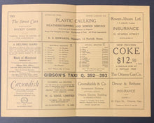 Load image into Gallery viewer, 1931 Ottawa Auditorium Hockey Program Montreal Maroons vs Senators Babe Siebert
