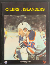 Load image into Gallery viewer, 1980 Edmonton Oilers vs New York Islanders NHL Hockey Program Wayne Gretzky