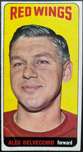 Load image into Gallery viewer, 1964-65 Vintage Detroit Red Wings Alex Delvecchio Topps Tallboy NHL Hockey Card