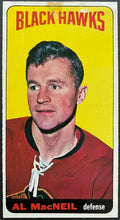 Load image into Gallery viewer, 1964-65 Vintage Chicago Blackhawks Al MacNeil Topps Tallboy NHL Hockey Card