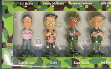 Load image into Gallery viewer, 2008 Tropic Thunder Promotional Set of Eight 4" Bobbleheads Dreamworks Studios