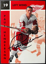 Load image into Gallery viewer, 1995/96 Parkhurst Hockey Paul Henderson Signed Autographed NHL Hockey Card