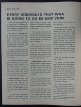 Load image into Gallery viewer, 1973 1st Year WHA Program New York Raiders vs Ottawa Nationals Gavin Kirk Cover