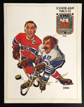 Load image into Gallery viewer, 1980 Maple Leaf Gardens Oldtimers Maple Leafs vs Montreal Canadiens VTG Program