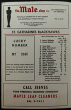 Load image into Gallery viewer, 1966 OHA Vintage Hockey Program St Catherines Blackhawks v Toronto Marlies