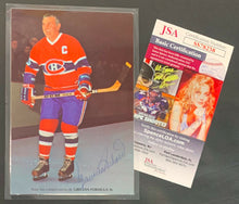 Load image into Gallery viewer, Maurice Richard Hockey Hall Of Fame Autographed Postcard Montreal Canadiens JSA