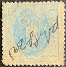 Load image into Gallery viewer, Richard Byrd Signed Stamp Autographed United States Postal Service 5 Cents JSA