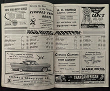 Load image into Gallery viewer, 1958 Detroit Olympia NHL Hockey Program Red Wings Blackhawks Howe Scores #375