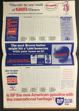 Load image into Gallery viewer, 1970 MLB Baseball Opening Day Atlanta Braves Stadium Program San Fran Giants