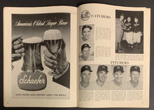 Load image into Gallery viewer, 1956 World Series Program Yankee Stadium Dodgers vs Yankees Vintage Baseball