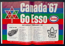 Load image into Gallery viewer, 1967 Maple Leaf Gardens Terry Sawchuk 99th Shutout Game Program Armstrong Howe