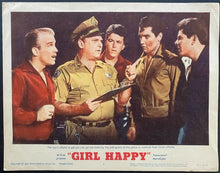 Load image into Gallery viewer, 1965 Vintage Girl Happy Movie Lobby Card Starring Elvis Presley Shelly Fabares