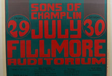 Load image into Gallery viewer, 1966 Bill Graham Presents Concert Poster THEM + Sons Of Champlin B6-20 Vintage