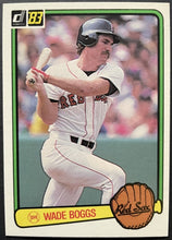 Load image into Gallery viewer, 1983 Donruss #586 Wade Boggs Rookie Card RC Baseball Boston Red Sox MLB