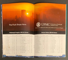 Load image into Gallery viewer, 2005 LTD Edition Program Sidney Crosby 1st Regular Season NHL Hockey Game