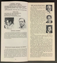 Load image into Gallery viewer, 1975 World Series Media Guide & Scorecard Boston Red Sox vs Cincinnati Reds MLB