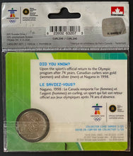 Load image into Gallery viewer, 2010 Vancouver Winter Olympics Royal Canadian Mint 25 Cent Curling Coin Petro