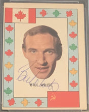 Load image into Gallery viewer, 1972-73 O-Pee-Chee Hockey Team Canada Bill White Signed Card NHL Auto PSA/DNA