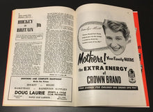 Load image into Gallery viewer, 1954 HARRY LUMLEY Autograph Maple Leafs PROGRAM Toronto vs NYR Vtg Hockey NHL
