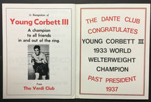 Load image into Gallery viewer, 1984 Boxing Champion Young Corbett III Souvenir Program Boxer Magazine