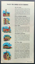 Load image into Gallery viewer, 1950 Simpsons Department Store Toronto Fold Out Map Vintage Advertising Old