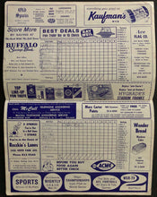 Load image into Gallery viewer, 1965 War Memorial Stadium International League Baseball Program Bison's vs Leafs