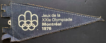 Load image into Gallery viewer, Rare 1976 Montreal Summer Olympics XXle 18" Denim Pennant Vintage