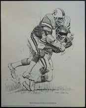 Load image into Gallery viewer, 1981 Washington Redskins Shell Oil NFL Football Prints x7 Different Vintage