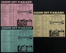 Load image into Gallery viewer, 1964 Full Set 52 Chum Charts Rock N' Roll History Vintage Radio Survey Music