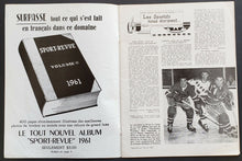 Load image into Gallery viewer, 1962 Sport Revue Magazine Jacques Plante HOFER Lou Fontinato Canadiens Hockey