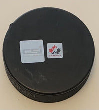 Load image into Gallery viewer, Ryan Smyth / Jarome Iginla Signed Team Canada Hockey Puck Autographed CSI Sports