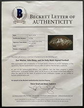 Load image into Gallery viewer, Dan Marino + John Elway + Jim Kelly Autographed Wilson Pro Football Beckett LOA
