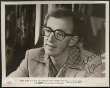 Load image into Gallery viewer, Woody Allen Autographed Publicity Photo 1984 Movie Film Broadway Danny Rose JSA